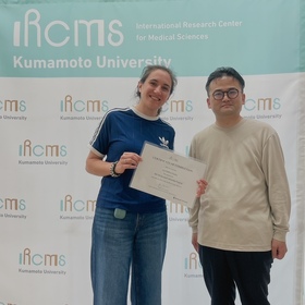 Ms. Giulia Guerra (University of Turin) has completed the IRCMS Research Internship Program